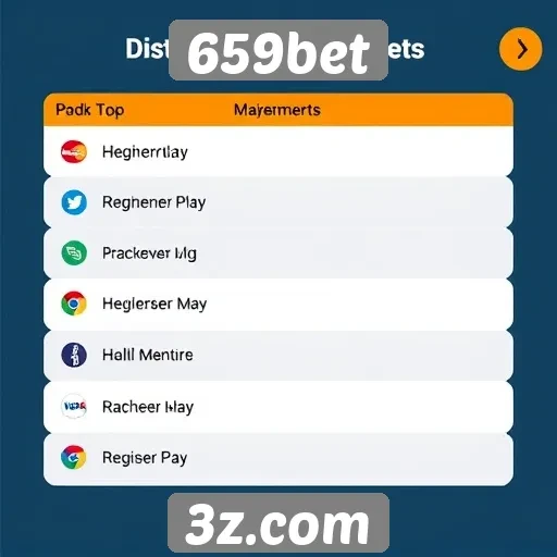 Métodos de pagamento oferecidos na 659bet